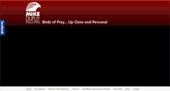 Desktop Screenshot of mikedupuyfalconry.com